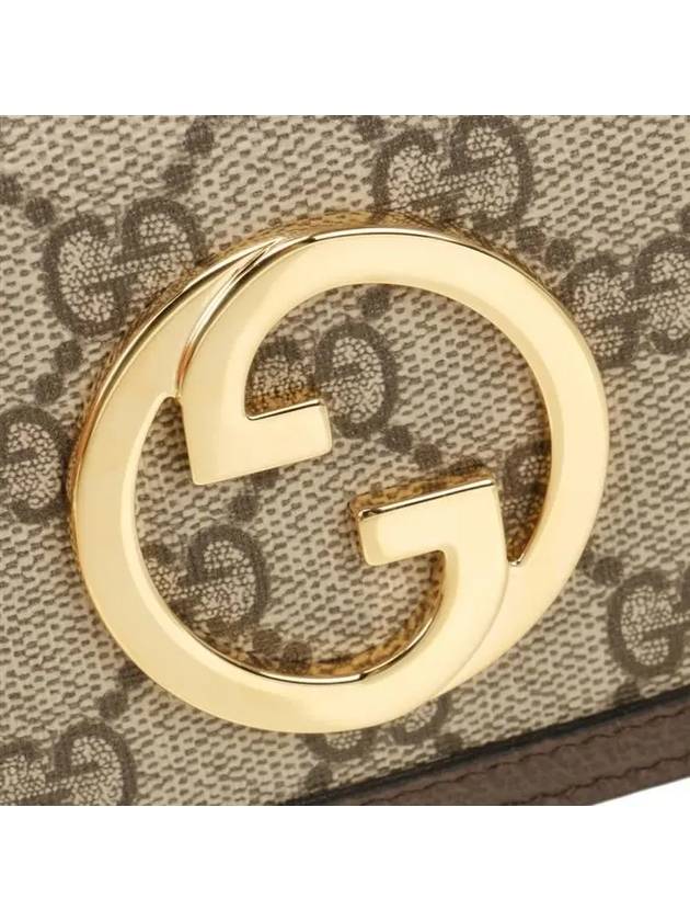 Women's Blondie Continental Ebony Supreme Chain Long Wallet Beige - GUCCI - BALAAN 6