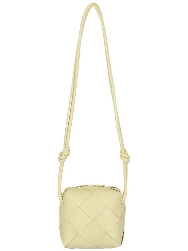 Cassette Intrecciato Mini Shoulder Bag Yellow - BOTTEGA VENETA - BALAAN 4