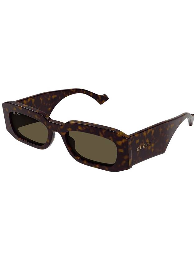 tortoiseshell effect rectangular frame glasses GG1426S - GUCCI - BALAAN 3