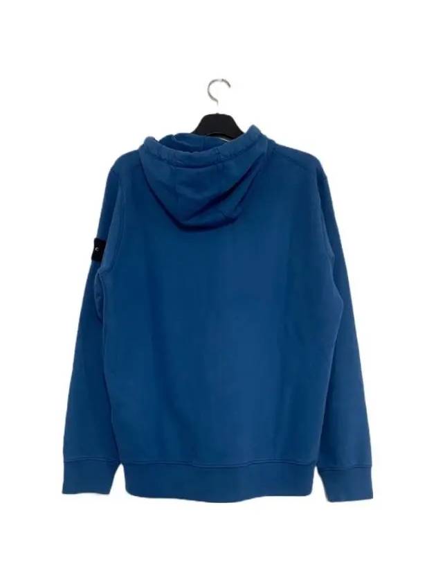 Wappen Logo Zip Up Hoodie Blue - STONE ISLAND - BALAAN 5