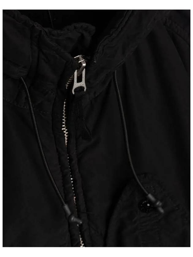 David Light TC Mircropile Hooded Jacket Black - STONE ISLAND - BALAAN 5