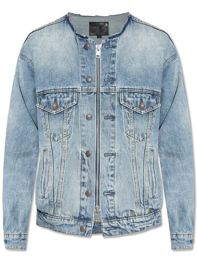 R13 Denim Jacket With Vintage Effect, Women's, Blue - R13 - BALAAN 1