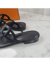 Women's Beach Sandals Flip Flops Leather Black 375 H202182Z - HERMES - BALAAN 7