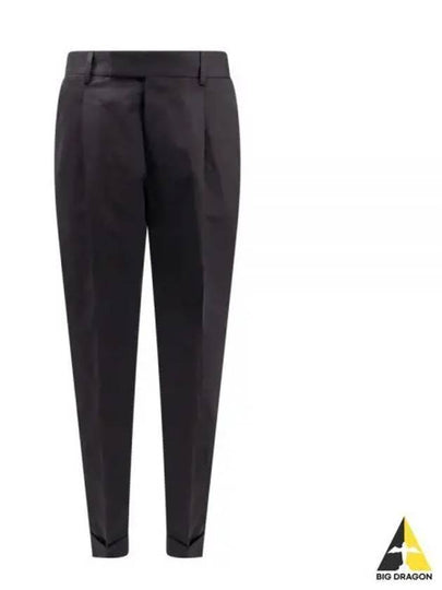 Cotton Linen Straight Pants Black - PT TORINO - BALAAN 2