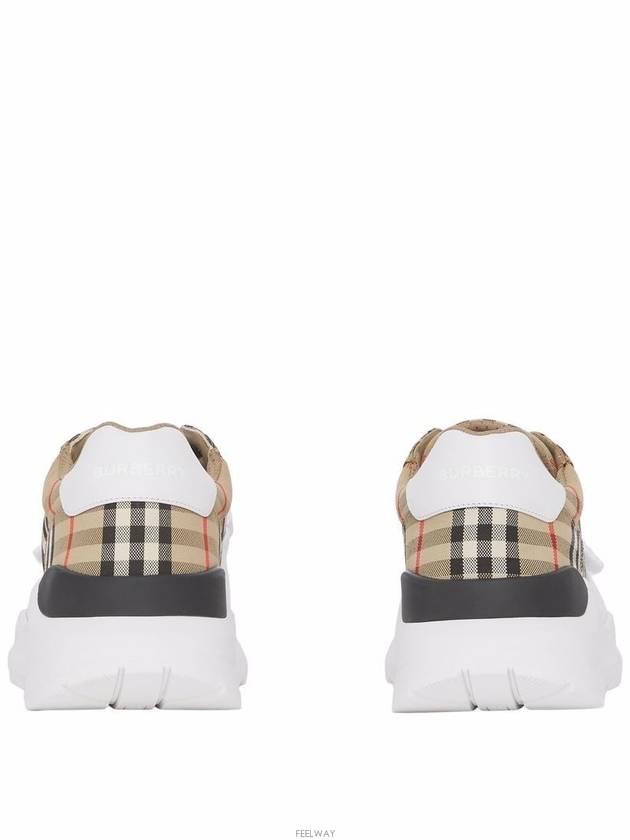 Vintage Check Suede Leather Sneakers Archive Beige - BURBERRY - BALAAN 3