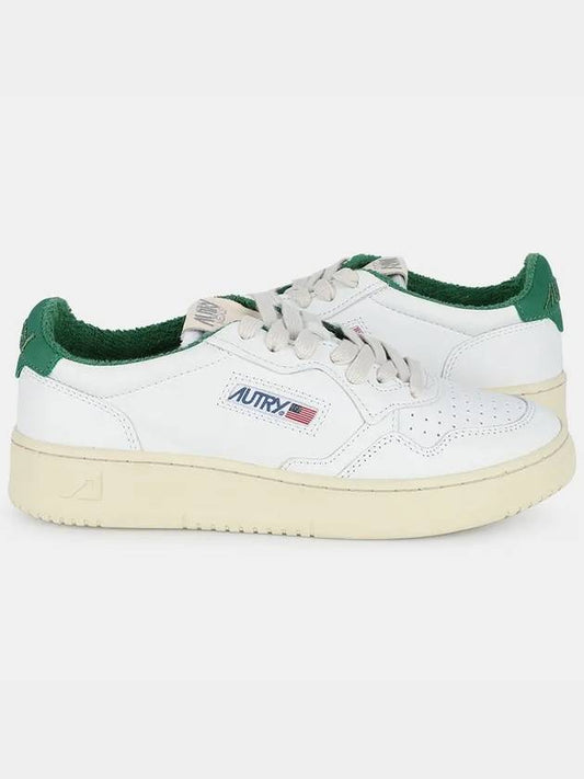 Medalist Green Tab Low Top Sneakers White - AUTRY - BALAAN.