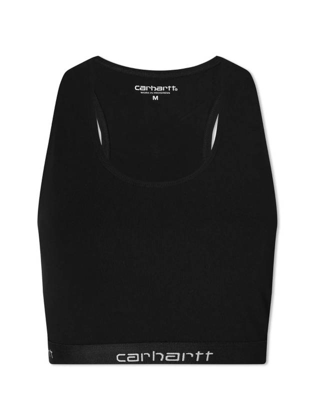 Script Racer Tank Sleeveless Black - CARHARTT WIP - BALAAN 1