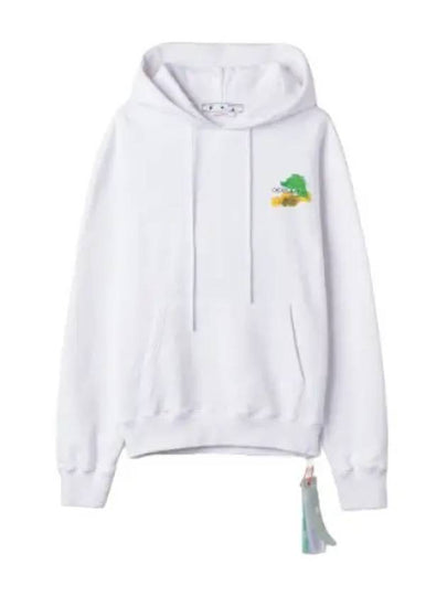 Men's Brush Arrow Hoodie White - OFF WHITE - BALAAN 2