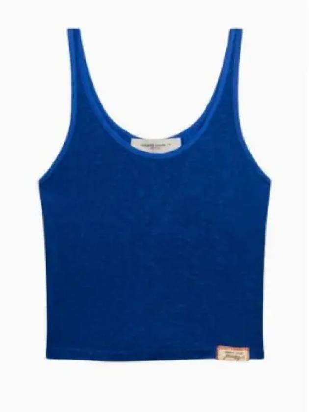 Cotton Sleeveless Mazarine Blue - GOLDEN GOOSE - BALAAN 2