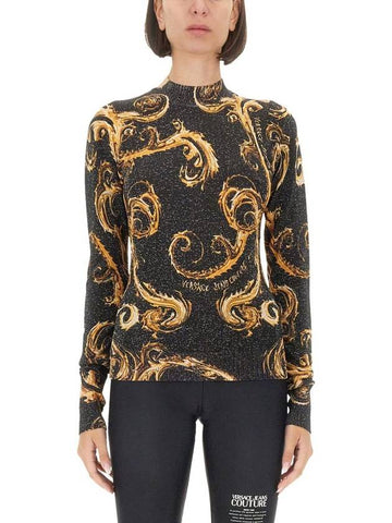 Versace Jeans Couture Lurex Knit T-Shirt - VERSACE - BALAAN 1