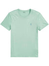 Embroidered Logo Cotton Short Sleeve T-Shirt Celadon - POLO RALPH LAUREN - BALAAN 1