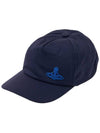 Embroidered ORB Logo Classic Ball Cap Navy - VIVIENNE WESTWOOD - BALAAN 11