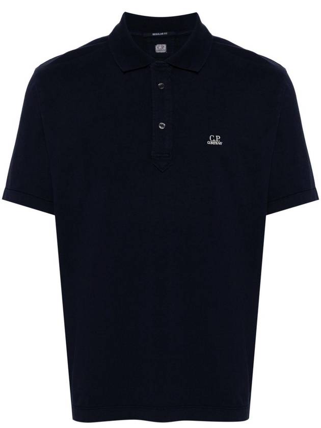 1020 Jersey Polo Shirt Navy - CP COMPANY - BALAAN 2