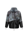 hand tie dye hood zip up Gray - COELONINE - BALAAN 1