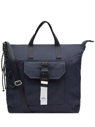 Buckle Detail Zip-Up Tote Bag Navy - A.P.C. - BALAAN 2