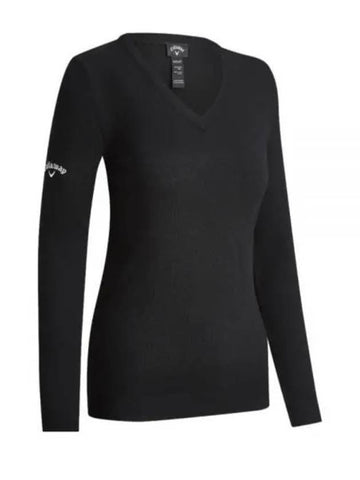 CALLAWAY V NECK MERINO SWEATER CGGF80L9 001 Women s - CALLAWAY GOLF - BALAAN 1