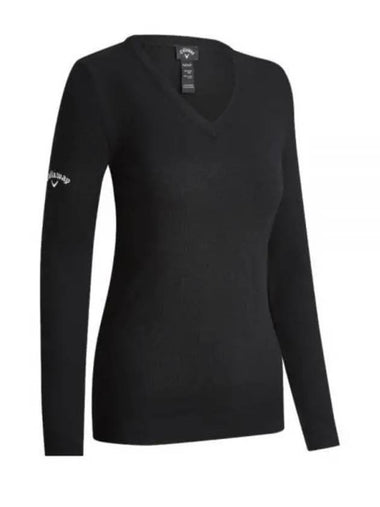 CALLAWAY V NECK MERINO SWEATER CGGF80L9 001 Women s - CALLAWAY GOLF - BALAAN 1