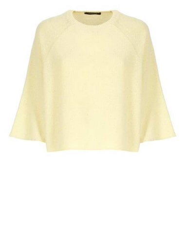 Sequin Cape Short Sleeve T-Shirt Yellow - FABIANA FILIPPI - BALAAN 1