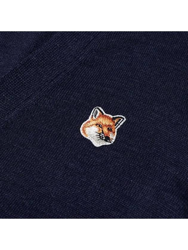 Fox Head Patch Classic Cardigan Navy - MAISON KITSUNE - BALAAN 5