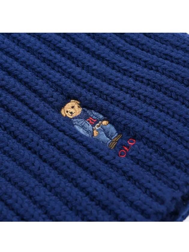 Bear Logo Muffler Blue - POLO RALPH LAUREN - BALAAN 4