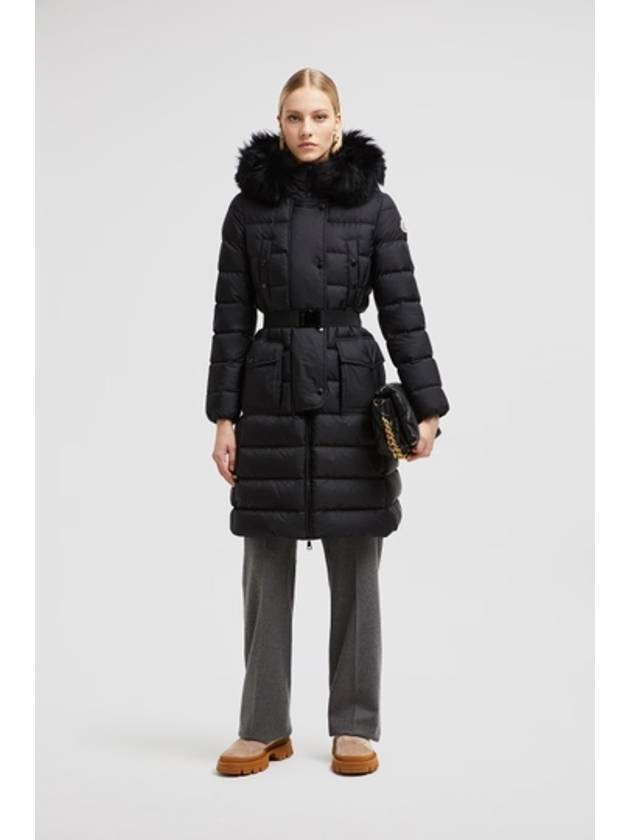 Women's Khloe Long Down Padding Black - MONCLER - BALAAN 3