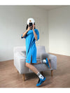 HM1750 Tea Dress Blue WOMENS - ADIDAS - BALAAN 5