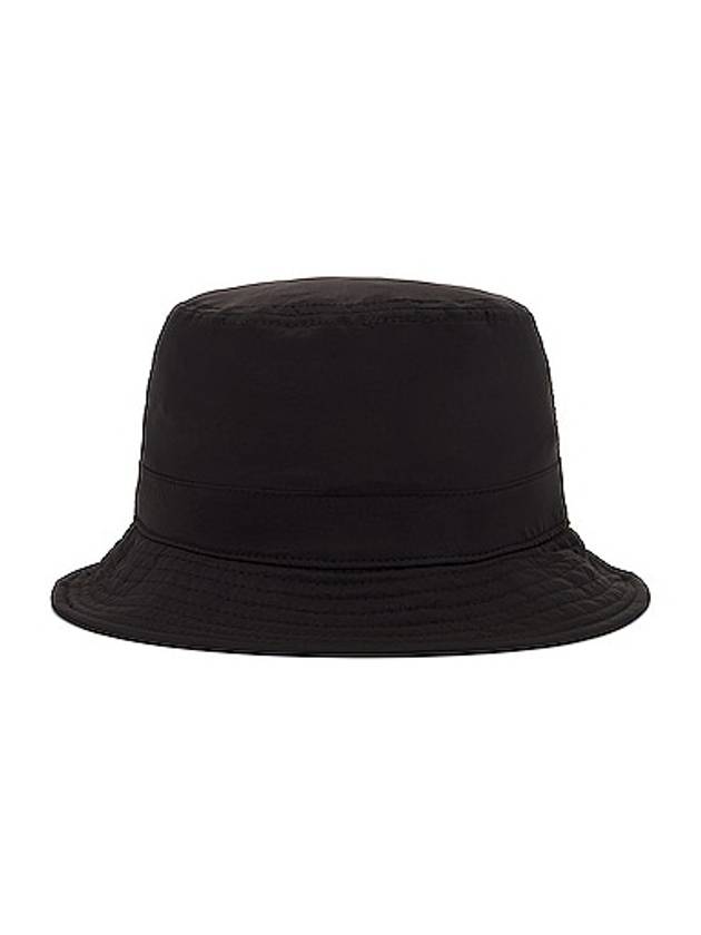 Logo Patch Nylon Metal Bucket Hat Black - STONE ISLAND - BALAAN 4