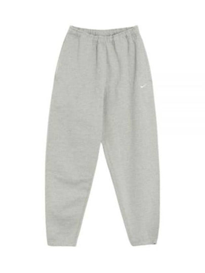 Men's Solo Swoosh Fleece Track Pants Grey - NIKE - BALAAN 2