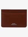 Andre Logo Card Wallet Nut Brown - A.P.C. - BALAAN 4