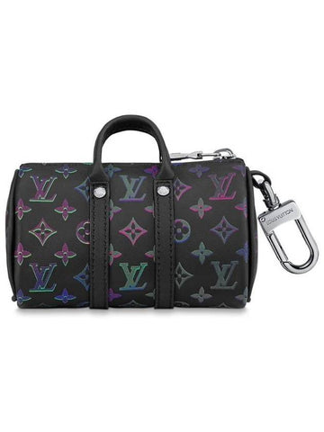 Spotlight Mini Keepall Key Holder Bag Charm Black - LOUIS VUITTON - BALAAN 1