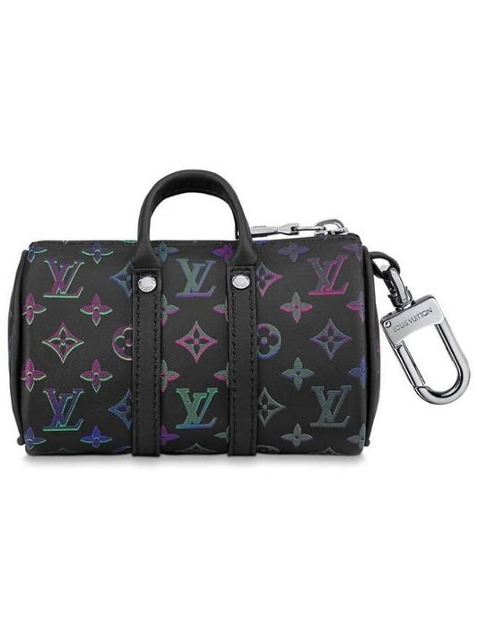 Spotlight Mini Keepall Bag Charm Key Holder Black - LOUIS VUITTON - BALAAN.