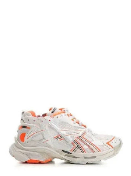 Runner Low-Top Sneakers White Orange - BALENCIAGA - BALAAN 2