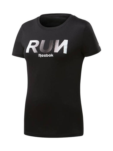 Graphic Short Sleeve T-Shirt Black - REEBOK - BALAAN 1