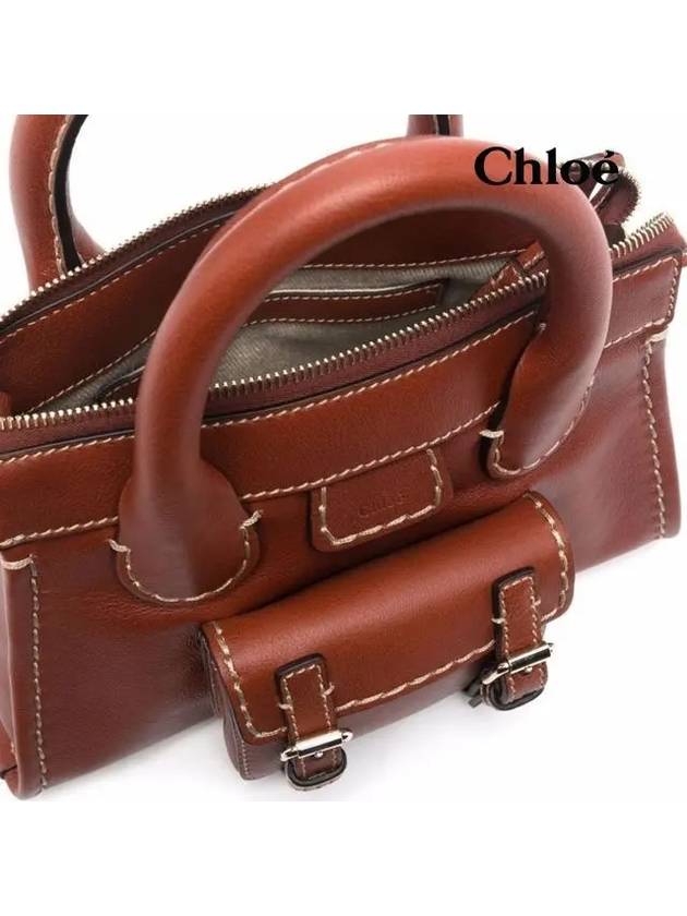 Edith Mini Shoulder Tote Bag Brown - CHLOE - BALAAN 5