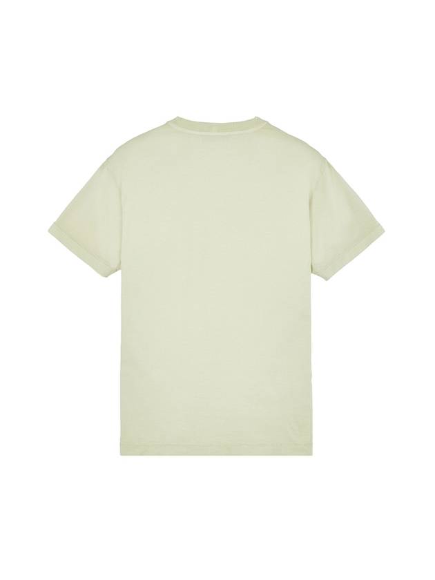 Logo Patch Short Sleeves T-Shirt Pistachio Green - STONE ISLAND - BALAAN 3