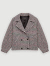 Check Wool Women's Casual Jacket MFPOU00793 - MAJE - BALAAN 1