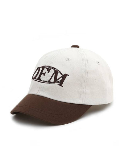 two-tone short brim ball cap brown P00000RA - DONTFORGETME - BALAAN 2