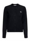 Baby Fox Patch Regular Cardigan Black - MAISON KITSUNE - BALAAN 2