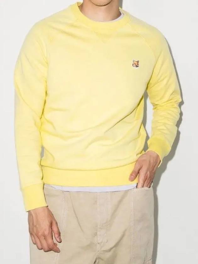 Fox Head Patch Classic Sweatshirt Light Yellow - MAISON KITSUNE - BALAAN 3