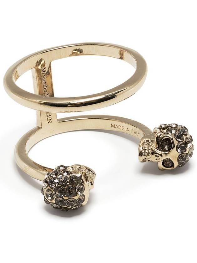 Double Skull Ring Gold - ALEXANDER MCQUEEN - BALAAN 2