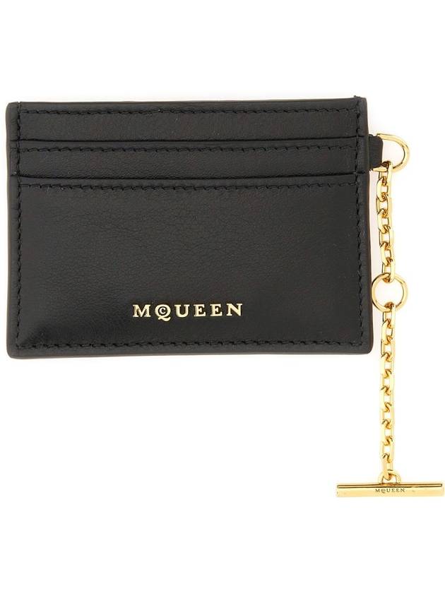 Logo Card Wallet Black - ALEXANDER MCQUEEN - BALAAN 3