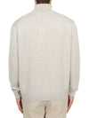 Fox Head Patch Turtleneck Knit Top Light Grey Melange - MAISON KITSUNE - BALAAN 5