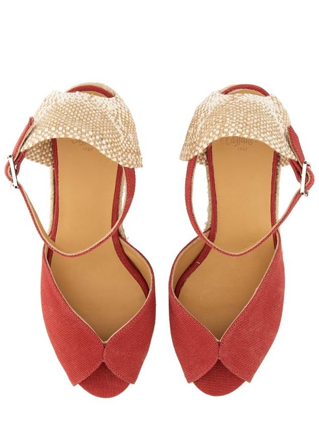 Bianca espadrille wedge heel Rojo Carmine - CASTANER - BALAAN 5