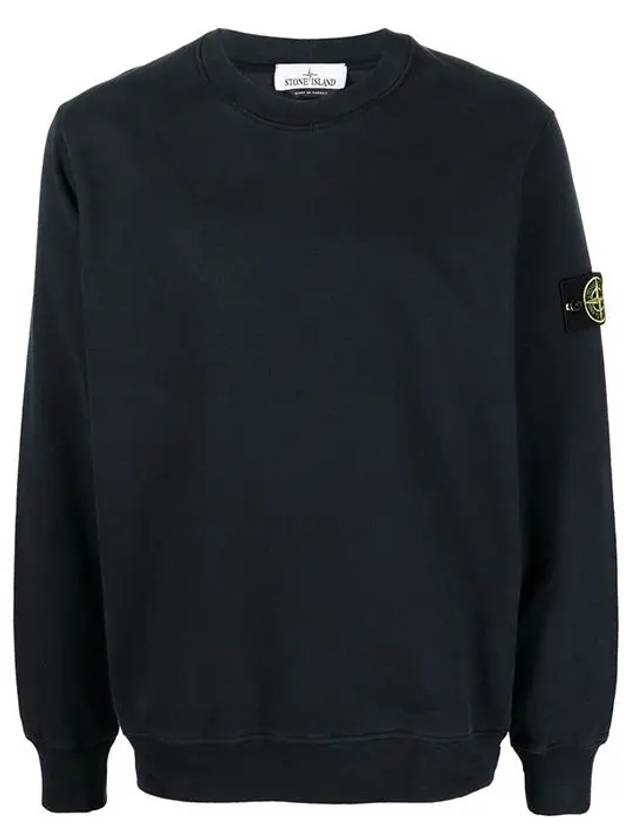 Wappen Patch Crew Neck Sweatshirt Navy - STONE ISLAND - BALAAN 3