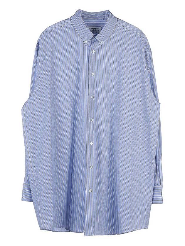 Oxford Long Sleeve Shirt Blue - MAISON MARGIELA - BALAAN 2