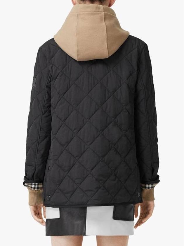 Diamond Quilted Thermoregulated Barn Jacket Black - BURBERRY - BALAAN 5