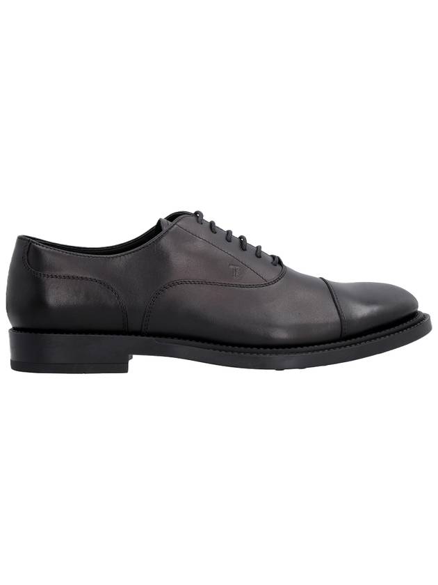 Men's Smooth Leather Lace-Up Oxford Black - TOD'S - BALAAN 1