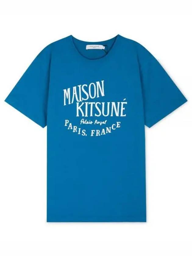 Men s Palais Royal Sapphire Short Sleeve T Shirt LM00113KJ0008 SAP 1156227 - MAISON KITSUNE - BALAAN 1