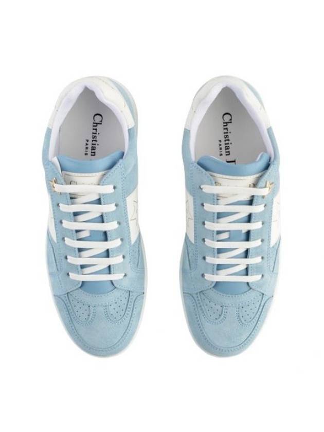 Star Suede Calfskin Low Top Sneakers Pastel Blue - DIOR - BALAAN 1