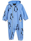 Kids Penguin Fleece Bodysuit Blue 11000090 60 - MINI RODINI - BALAAN 1